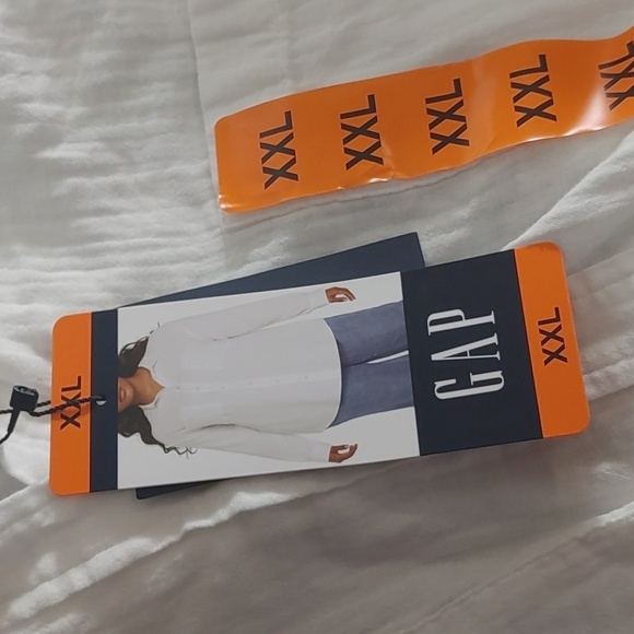 NWT Gap Women's Gauze Button Front Shirt White XXL XL S - Picture 4 of 6